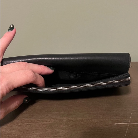 Coach Black Leather Wallet Vintage - Picture 7 of 10